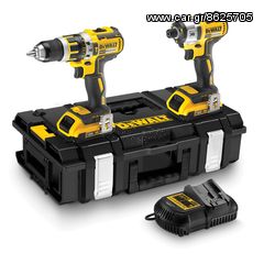 Σετ Dewalt DCK250M2 Κρουστικό Δραπανοκατσάβιδο DCD795-Παλμικό κατσαβίδι DCF886 4Ah(ΕΩΣ 6 ΑΤΟΚΕΣ ή 60 ΔΟΣΕΙΣ)