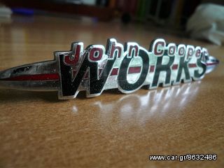 Αυθεντικό MINI Σήμα Πρόσθιας Γρίλιας John Cooper Works για Cooper S, JCW R52 και R53
