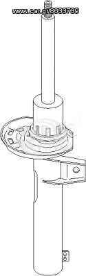 Αμορτισέρ εμπρόσθιο , γόνατο , αέρος-λαδιού (ΚΑΙΝΟΥΡΓΙΟ) . AUDI . A3/S3 04-13 . ( ΔΙΆΜΕΤΡΟΣ 50mm)