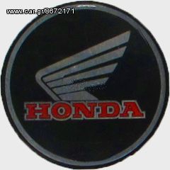Αυτοκόλλητο Honda Στρογγυλό Μαύρο