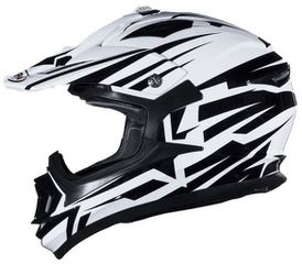 Κράνος Shiro MX734 Bravo μαύρο / λευκό