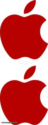 Αυτοκόλλητα Apple ζευγάρι Κόκκινα