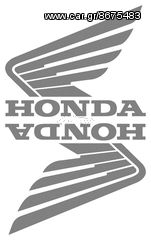 Αυτοκόλλητα Honda ζευγάρι Ασημί