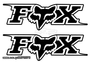 Αυτοκόλλητο Fox ζευγάρι Μαύρο