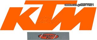 Αυτοκόλλητο KTM πορτοκαλί μεγάλο ζευγάρι