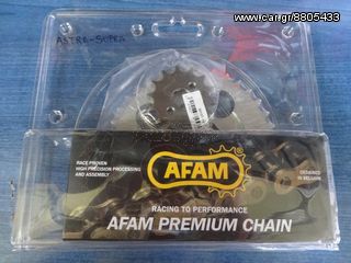 ASTRA SUPRA Αλυσιδογραναζα Σετ AFAM Με Ενισχυμένη Αλυσίδα 