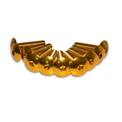 Σετ βίδες αλουμινίου SHARK 6x30mm 10 τεμάχια χρυσές