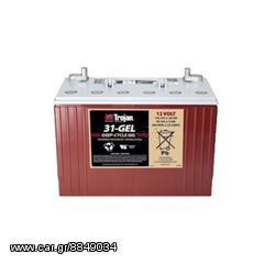 Μπαταρία βαθιάς εκφόρτισης TROJAN, 31-GEL ,12VOLT+ ΔΩΡΟ ΓΑΝΤΙΑ ΕΡΓΑΣΙΑΣ NITRO (ΕΩΣ 6 ΑΤΟΚΕΣ ή 60 ΔΟΣΕΙΣ)