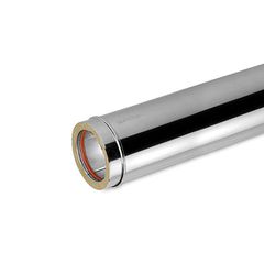 Καπνοδόχος Inox (ΜΠΟΥΡΙ) Ευθύγραμμη Διπλού ATRITUBE CH-304-CE Φ230/280 (0,25m) - 0,50mm-80KG (ΕΩΣ 6 ΑΤΟΚΕΣ ή 60 ΔΟΣΕΙΣ)