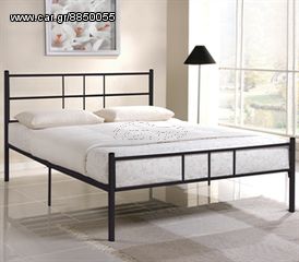 Κρεβάτι Διπλό E8024,1 PERLA 150x200cm Μεταλλικό Μαύρο (ΕΩΣ 6 ΑΤΟΚΕΣ ή 60 ΔΟΣΕΙΣ)
