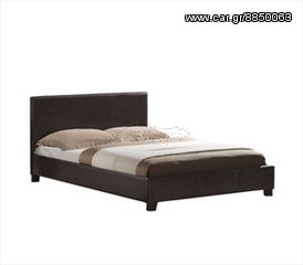 Κρεβάτι E8055 WILTON 150x200cm PU Σκ.Καφέ Gloss (ΕΩΣ 6 ΑΤΟΚΕΣ ή 60 ΔΟΣΕΙΣ)
