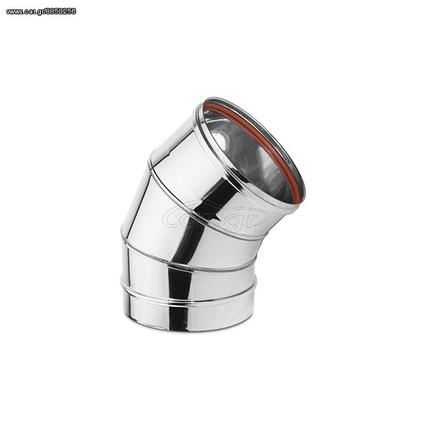 Καμπύλη 45ο Inox Μονού (ΓΩΝΙΑ) ATRITUBE EX-316-CE Φ80 - 45ο - 0,50mm (ΕΩΣ 6 ΑΤΟΚΕΣ ή 60 ΔΟΣΕΙΣ)