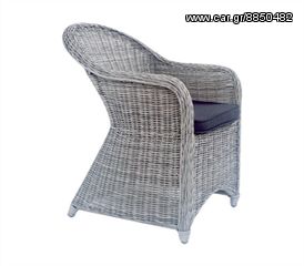 ΚΑΡΕΚΛΑ ΚΗΠΟΥ MONTANA Ε653,6 ALU-GREY WHITE WICKER (ΕΩΣ 6 ΑΤΟΚΕΣ ή 60 ΔΟΣΕΙΣ)