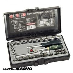 FORCE 2312P Σετ καρυδάκια πολύγωνα 1/4 31 τεμ -thumb-1