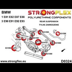 Σινεμπλόκ Πολυουρεθάνης Strongflex πλήρες κιτ BMW 1,3 - E81 E82 E87 E88,E90 E91 E92 E93 / - 31 Τμχ. - (036215B)-thumb-2