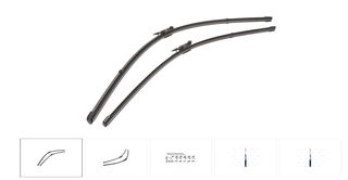ΣΕΤ ΥΑΛΟΚΑΘΑΡΙΣΤΗΡΕΣ ΕΜΠΡΟΣ X-TRM 70+60 cm  VM409  VALEO  574322   CITROEN C4 / PEUGEOT 307cc