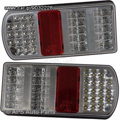 2 X 43 LED ΦΑΝΆΡΙΑ ΠΊΣΩ 12V\24V MERCENDES-VOLVO-SCANIA-IVECO-DAF-MAN !!!!! 