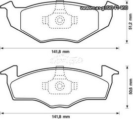 Τακάκια φρ εμπρόσθια (ΚΑΙΝΟΥΡΓΙΟ). SKODA . FABIA 00-10