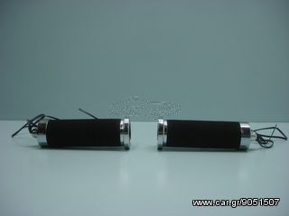 HIGHWAY HAWK ΧΕΙΡΟΛΑΒΕΣ-GRIPS UNIVERSAL 22mm ΠΛΑΣΤΙΚΑ
