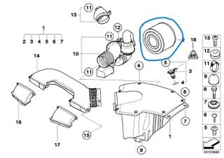 ΦΙΛΤΡΟ ΑΕΡΟΣ BMW E81 E82 E87 E88 E90 E91 E92 E93 E84 / MAHLE ''BMW Bαμβακας''-thumb-4