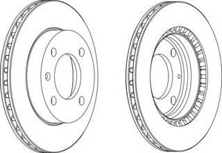 ΔΙΣΚΟΠΛΑΚΑ ΕΜ.ΑΕΡΙΖΟΜΕΝΗ FORD FIESTA 1.6 XR2 (FEDERAL MOGUL)