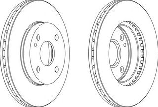 ΔΙΣΚΟΠΛΑΚΑ ΕΜ.ΑΕΡΙΖΟΜΕΝΗ MAZDA 323-DEMIO (FEDERAL MOGUL)