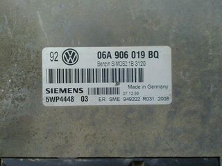 Εγκέφαλος VW Golf 4 1.6 06A906019BQ Siemens 5WP4448 03-thumb-1