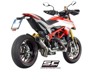 Εξάτμιση Sc Project S1 exhaust with 2-1 link pipe to remove the valve Titanium with carbon cap Ducati - HYPERMOTARD 939 / SP 