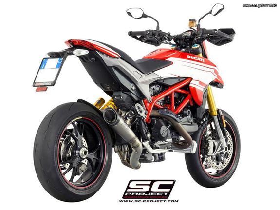 Εξάτμιση Sc Project S1 exhaust with 2-1 link pipe to remove the valve Titanium with carbon cap Ducati - HYPERMOTARD 939 / SP 