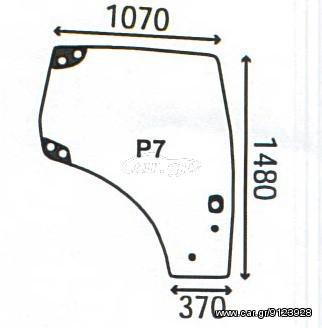 CASE MXU/PUMA ΚΡΥΣΤΑΛΛΟ ΔΕΞΙΑΣ ΠΟΡΤΑΣ - 87560791