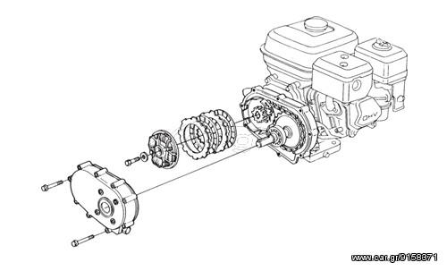 ΔΙΣΚΟΣ ΣΥΜΠΛΕΚΤΗ HONDA G200, G300, G42, G65, GX120, GX160, GX200, GX240 & GX270 