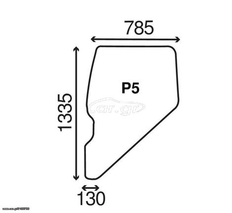 FIAT F100,F110,F115,F120,F130,F140 - ΚΡΥΣΤΑΛΛΟ ΠΟΡΤΑΣ - ΟΕ 5154934