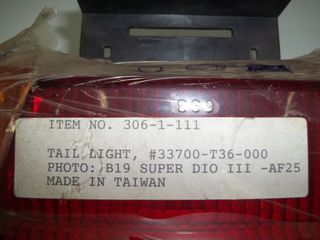 ΦΑΝΑΡΙ ΠΙΣΩ ΣΤΟΠ HONDA DIO AF25  TAIWAN-thumb-2