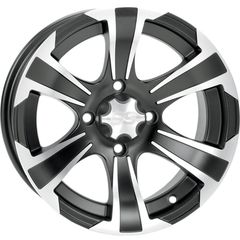 ΛΥΡΗΣ ITP ΖΑΝΤΑ ATV SS ALLOY SS312 MATTE BLACK ALUMINUM WITH MACHINED FINISH 14X6 4/156 4+2, 1428448536B