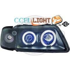 AUDI A3 8L ANGEL EYES ΕΜΠΡΟΣ ΦΑΝΑΡΙΑ ΜΑΥΡΑ/BLACK