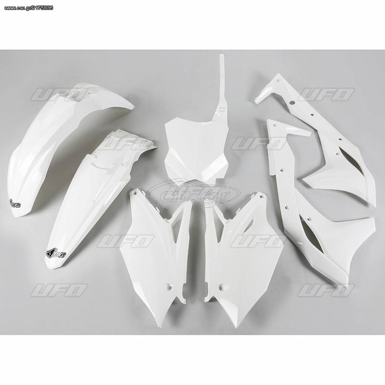 ΛΥΡΗΣ UFO ΚΙΤ ΠΛΑΣΤΙΚΩΝ ΑΣΠΡΟ ΓΙΑ KAWASAKI KXF 250 2017, KAKIT224-047