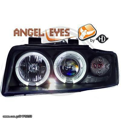 AUDI A4 B6 ANGEL EYES ΜΑΥΡΑ/BLACK