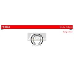 ΛΥΡΗΣ FERODO ΣΙΑΓΩΝΕΣ ΠΙΣΩ ΓΙΑ SYM VS 150 2006-, FSB960