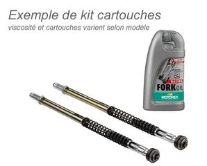 BITUBO fork cartridge kit with MOTOREX fork oil Triumph Thruxton 