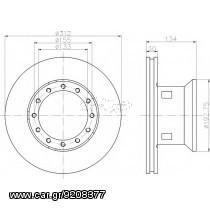 Σετ Δισκόπλακες εμπρός JURATEK 04-4-DAF100