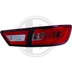 RENAULT CLIO LED ΦΑΝΑΡΙΑ ΠΙΣΩ KOKKINA-ΦΥΜΕ/RED-TINTED