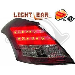 SUZUKI SWIFT ΦΑΝΑΡΙΑ ΠΙΣΩ LED KOKKINA-ΓΚΡΙ/RED-GREY