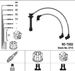 Μπουζοκαλώδια TOYOTA COROLA  B948, 90919-21328 