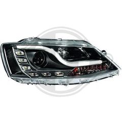 VW JETTA VI ΦΑΝΑΡΙΑ ΜΠΡΟΣΤΑ LED MAYPA/BLACK