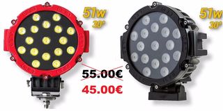 Προβολέας Εργασίας LED 51Watt Σπότ 30° 12-24Volt 