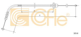 Ντίζα πετάλ γκαζιού FIAT & LANCIA  22949, 7740732, 7760314