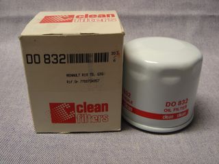 CLEANOIL FILTER DO 832 RENAULT CLIO 1.7 R19 GTS ΕΞΩΤΕΡΙΚΗ ΔΙΑΜΕΤΡΟΣ 77mm,ΥΨΟΣ 73mm, ΣΠΕΙΡΩΜΑ Μ 20Χ1,5