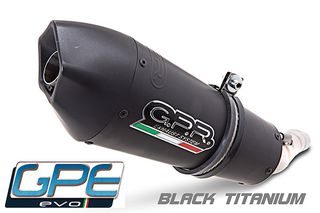 Εξάτμιση Τελικό Gpr Gpe Evo Black Titanium Yamaha Fazer 1000 2001-2005 High Possition