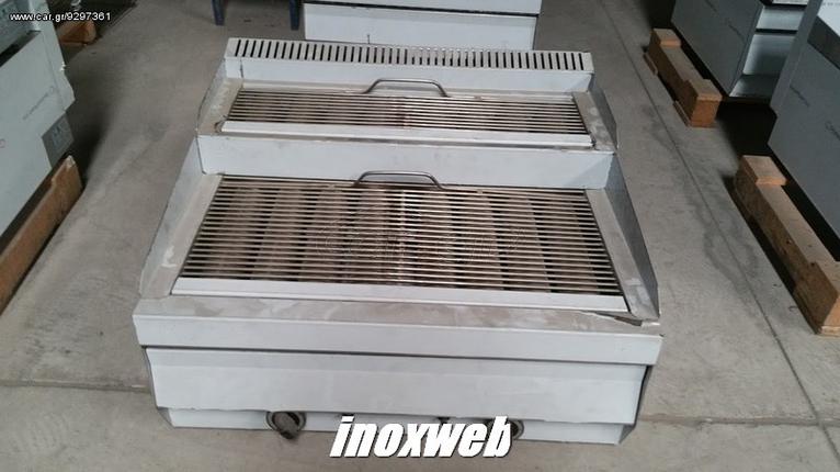 INOXWEB-GR200 Σουβλακιέρα Υγραερίου Δύο Επιπέδων  77X70X30(46)CM