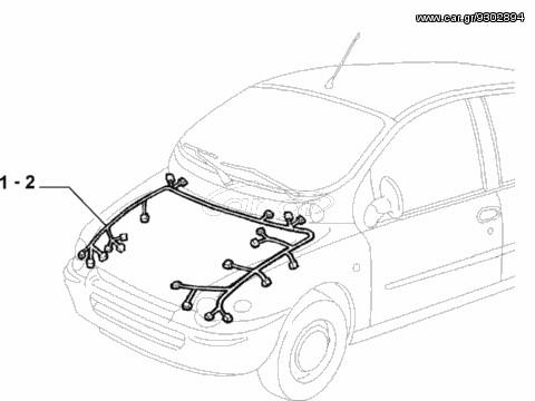 ΠΛΕΞOYΔΑ ΚΑΛΩΔΙΩΝ ΕΜΠΡΟΣ ΓΝΗΣΙΑ FIAT MULTIPLA (1998-2010)